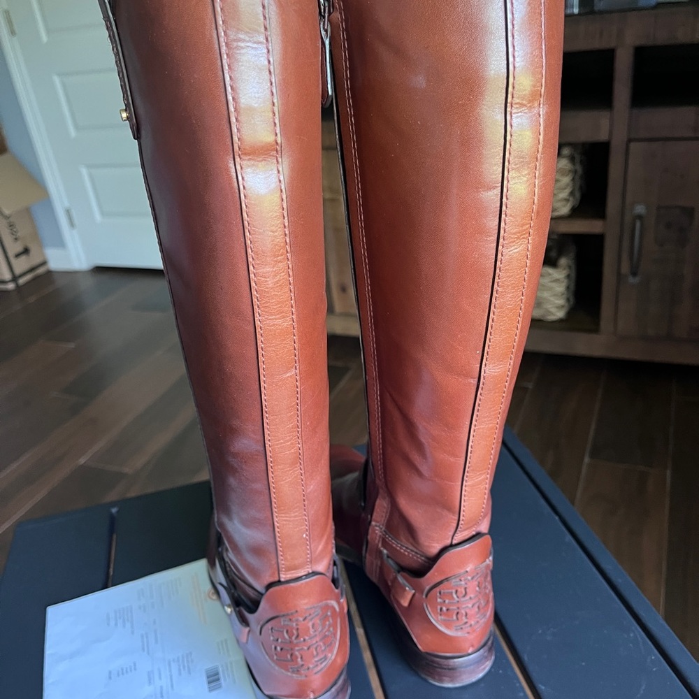 Tory Burch Derby Riding Boots size 5